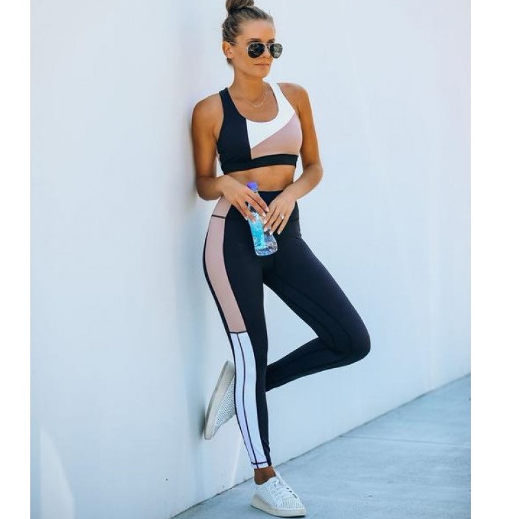 All Fenix Set - Heidi Block Legging & Bra - Small